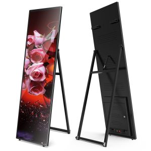 Full Screen 75 Inch LCD Panel Android A Type Removable Portable Digital Signage