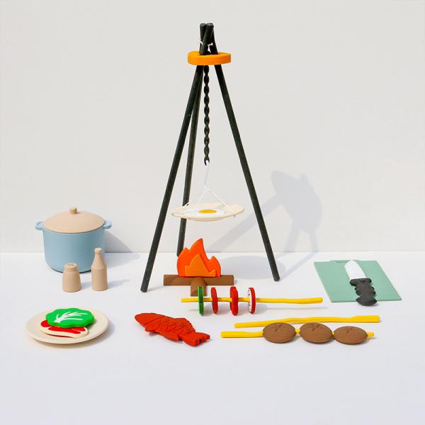 Buy BBQ Barbecue Kitchen Toy Set with Pretend Smoke Kitchen Accessories Play Food Toy for Pretend Play Cooking for Kids at wholesale prices