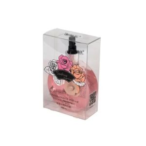 PMS Clear Plastic Folding Boxes Recyclable Cosmetic Packaging