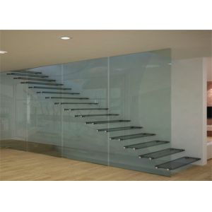 Prima Building Floating Steps Staircase Laminated Glass Steps Floating Straight
