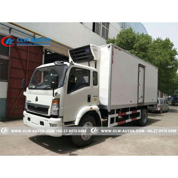 Buy LHD RHD Sinotruk HOWO 4X2 5Ton Refrigerated Van Truck at wholesale prices