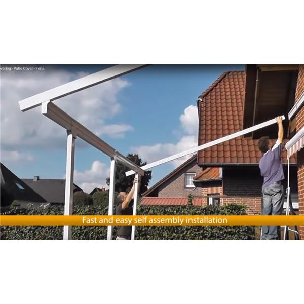 Outdoor patio cover with palarm design ,smoking shelter