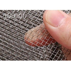 Woven 304 Stainless Steel Crimped Wire Mesh Structure Firm