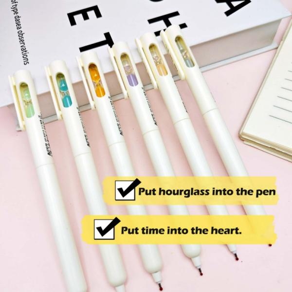 Creative Hourglass Rotating Neutral Pen ST 0.5mm Writing Student Neutral Pen