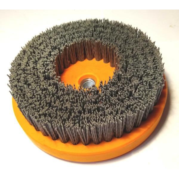 5 Inch OD Threads Nylox Disc Brush 2000 Rpm Nylon disk 14mm metric