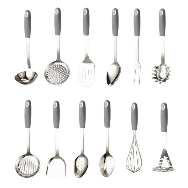 6-Piece Coloured Cookware Set for Classical Cooking Tools in Carousel Kitchen Utensils