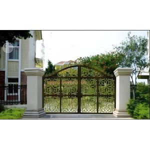 Modern Aluminum Villa Gates with Galvanized Finish