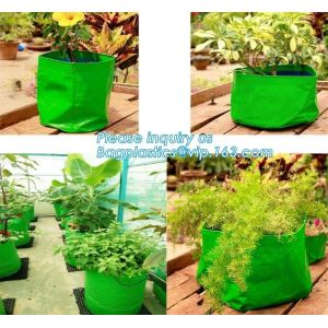 4 Pockets Permeable Non-woven fabric 26x65cmx1mm Vertical Wall Planting Bag for