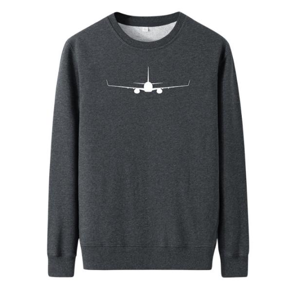 flat stitching seem men cotton polyester crew plain pullover thermal sweatshirts