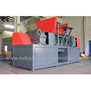 Double Shaft Heavy Duty Cardboard Shredder , Cardboard Carton Shredder Machine