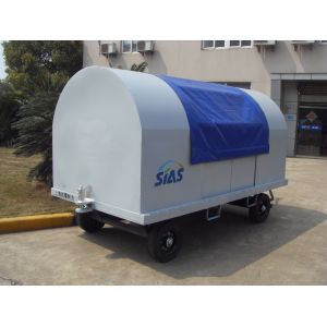 Multifunction Airport Baggage Cart Solid Tire 280 × 150 cm Platform Dimension