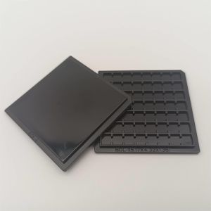 56PCS Customized Black 2 Inch Waffle Pack With Matching Lid