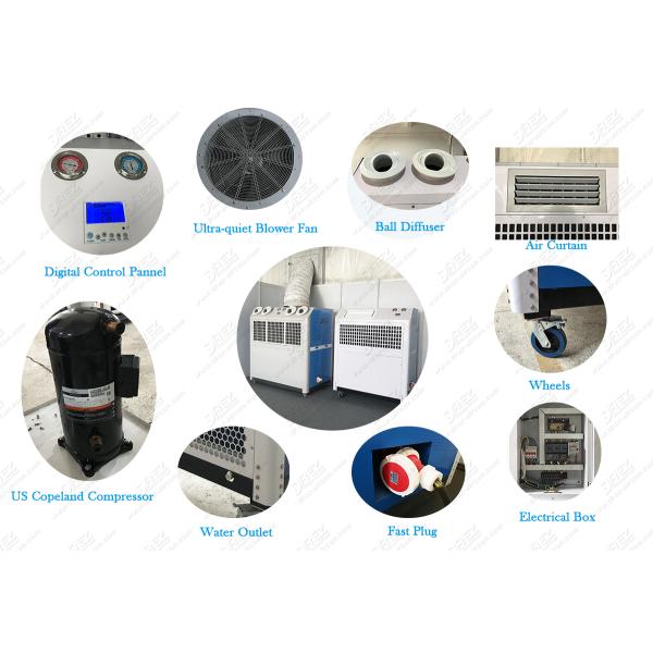 7 Ton Outdoor Tent Chiller / Commercial Tent Air Cooler For Meetings / Exhibitions