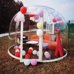 Diameter 4m Bubble Tent Hotel UV Resistance Garden Bubble Tent