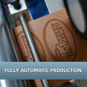 PU Leather Logo Embossing Machine Four Column Structure 5KW