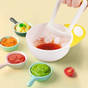 Practical Nontoxic Silicone Dinnerware Set , Odorless Food Masher Bowl