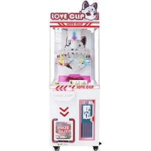 Red Coin Operated Clip Machine Game