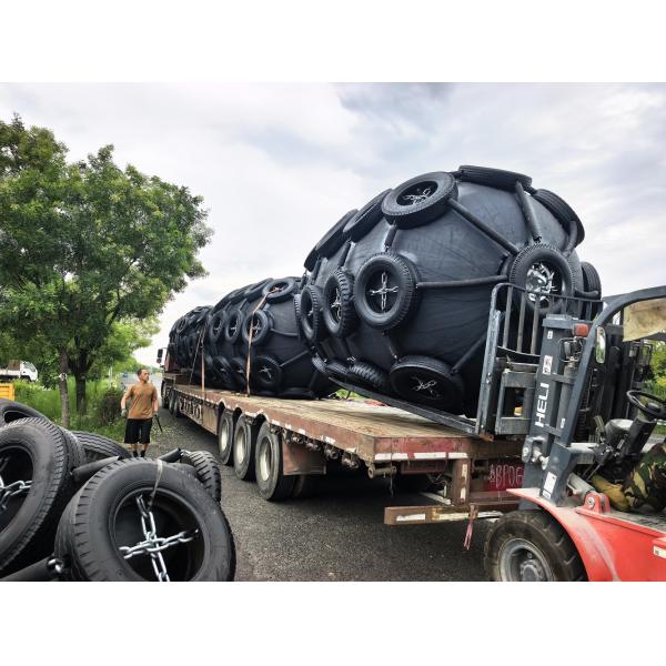 Buy Highly Durable Marine Rubber Fender with Excellent Shock Absorption Capacity and Net Type Structure at wholesale prices