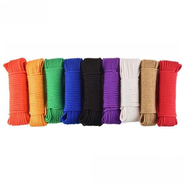 Orange Nylon Tent Elastic Cord 2mm-10mm Adjustable Tent Ropes Cord