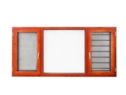 Buy American style thermally broken aluminum window double / single casement windows at wholesale prices
