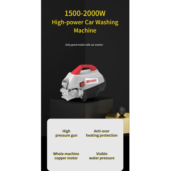 Portable Car Heavy Duty High Pressure Water Jet With Shampoo Wash