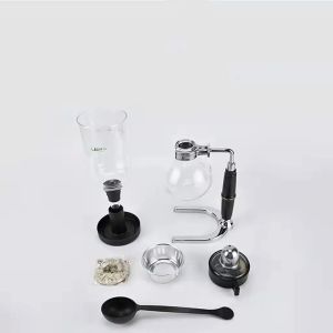 Stainless Steel Metal User-Friendly 3-Cup Espresso Coffee Maker with Easy Siphon