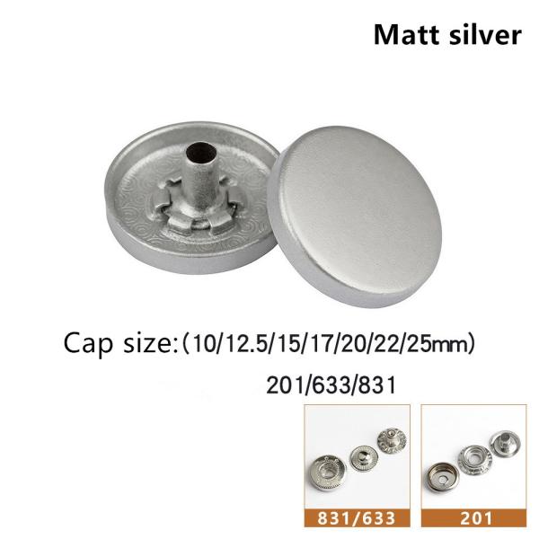 2020 Alloy zamark Cap Flat Jacket Custom Metal 4 Part Spring Snap Button