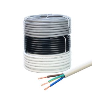 Quality IEC 60227 Standard H05vv-f 3g1.0mm2 3g1 PVC Jacketed Copper Power Cable for Grounded Refrigerators and Home Appliances for sale