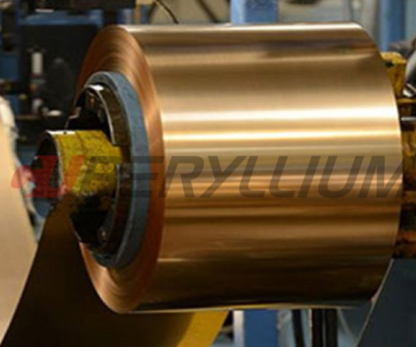 BrB2 Qbe2.0 Beryllium Copper Strip Tape Thickness 0.12mmx250mm Hard Temper