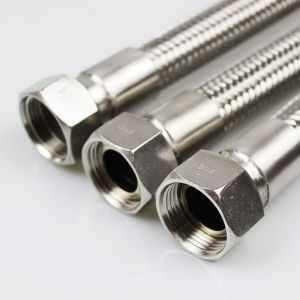 10mm Stainless Steel Flexible Hose With Cable Threading Protection Sleeve