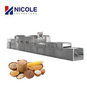 Continuous Grain Microwave Dryer Machine Industrial Stainless Steel 304