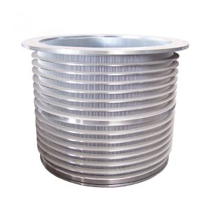 Stainless Steel Wedge Wire Slotted Paper Making Pressure Screen Basket