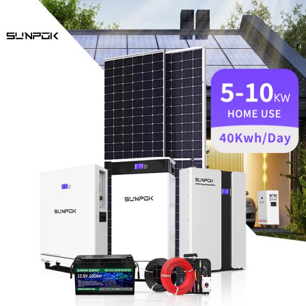 Off Grid Solar Power System 5kW 10kW 20kW Solar Panels With Battery And Inverter
