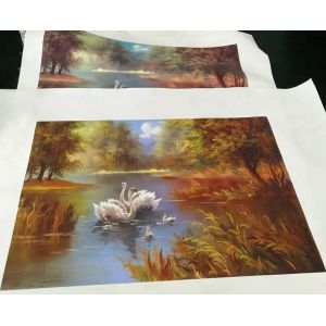 Inkjet Printablestretching Large Canvas With Yellow Back / White Back Pattern