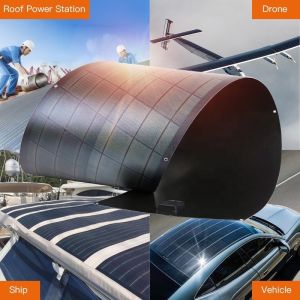 225W 300W Rollable CIGS Photovoltaic Flexible Solar Panels For Boat RV 0.33mm