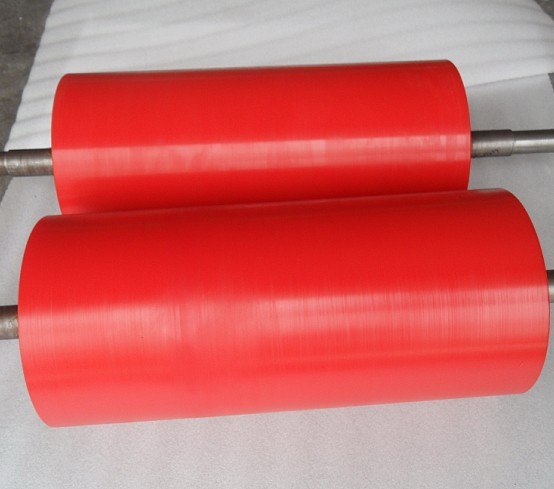 High Anti Abrasion Industrial Red Polyurethane Roller Coating, Polyurethane