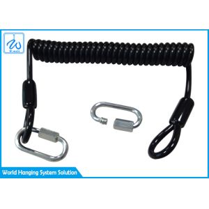 China Hanging 16mm Coil Ring 7x7 Retractable Tool Lanyard on sale