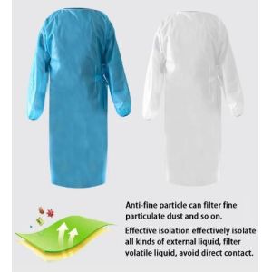 16-70gsm ISO13485 Hospital Disposable Barrier Gowns