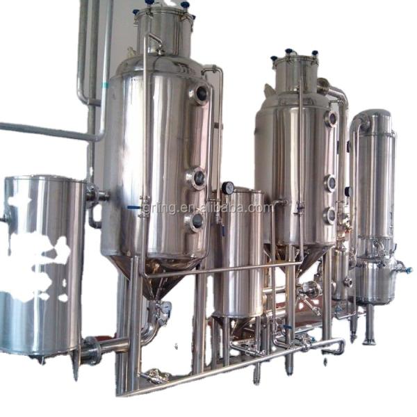 Stainless Steel Customized Capacity Vacuum Evaporator System For Solvent