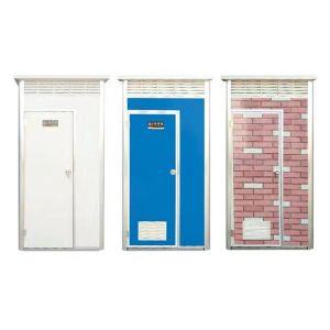 Waterproof Shutter Exhaust Fan Portable Temporary Toilet Cabin
