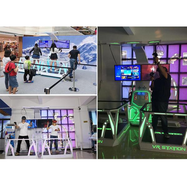Thrill Virtual Reality Platform / 2 Players Immersive 9D VR Station For Adults Or Children