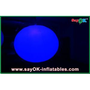 Rental Business Outdoor Inflatable Decorations , Rounded Ball Inflatable Led