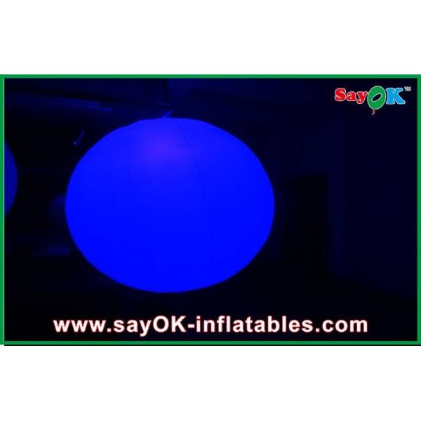 Rental Business Outdoor Inflatable Decorations , Rounded Ball Inflatable Led