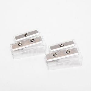 Double Holes Professional Student Pencil Sharpener Alloy Steel