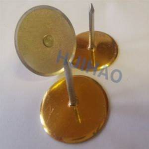 Quality 12ga X 1 1/2 '' Cup Head Weld Pins With 30 Mm Insulated Head for sale