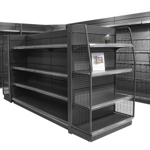 Metallic Supermarket Shelf Light Duty Gondola Display Rack