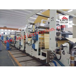 Quality Mechanical Driven Hydraulic Plastic Lamination Machine With Auto Splicer for sale
