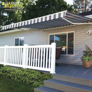 Black Grey Waterproof Retractable Awning 1.5M awning valance replacement