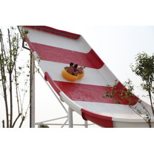 Funnuy Custom Water Slides , Amusement Park Boomerang Aqua Slide For 2 People