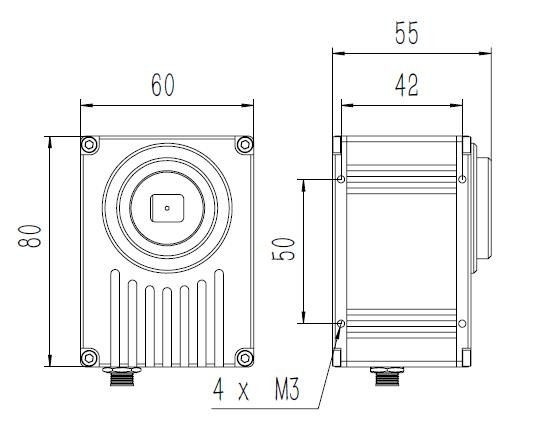 HDMI 60FPS Microscope Digital Camera With Gigabit Network Interface